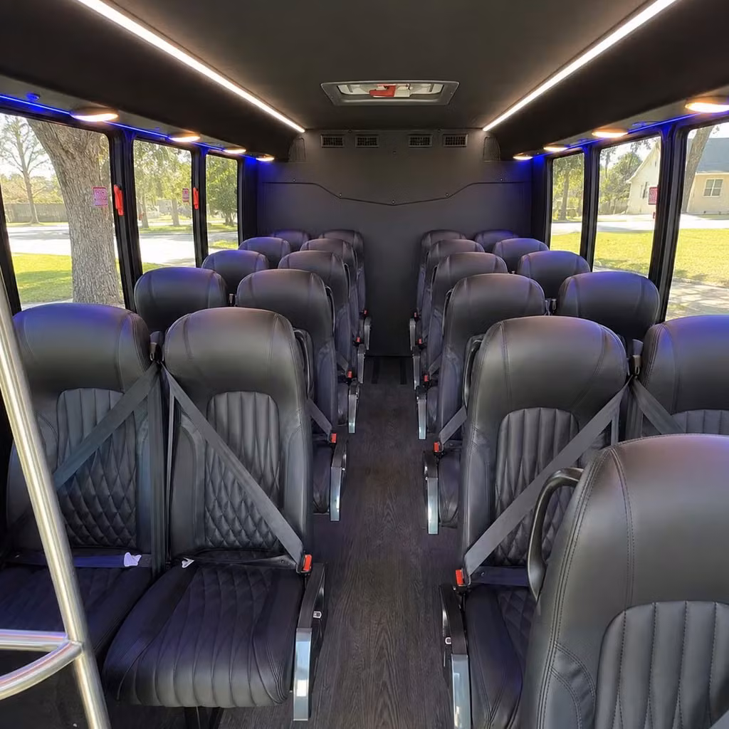 28 passenger minibus interior