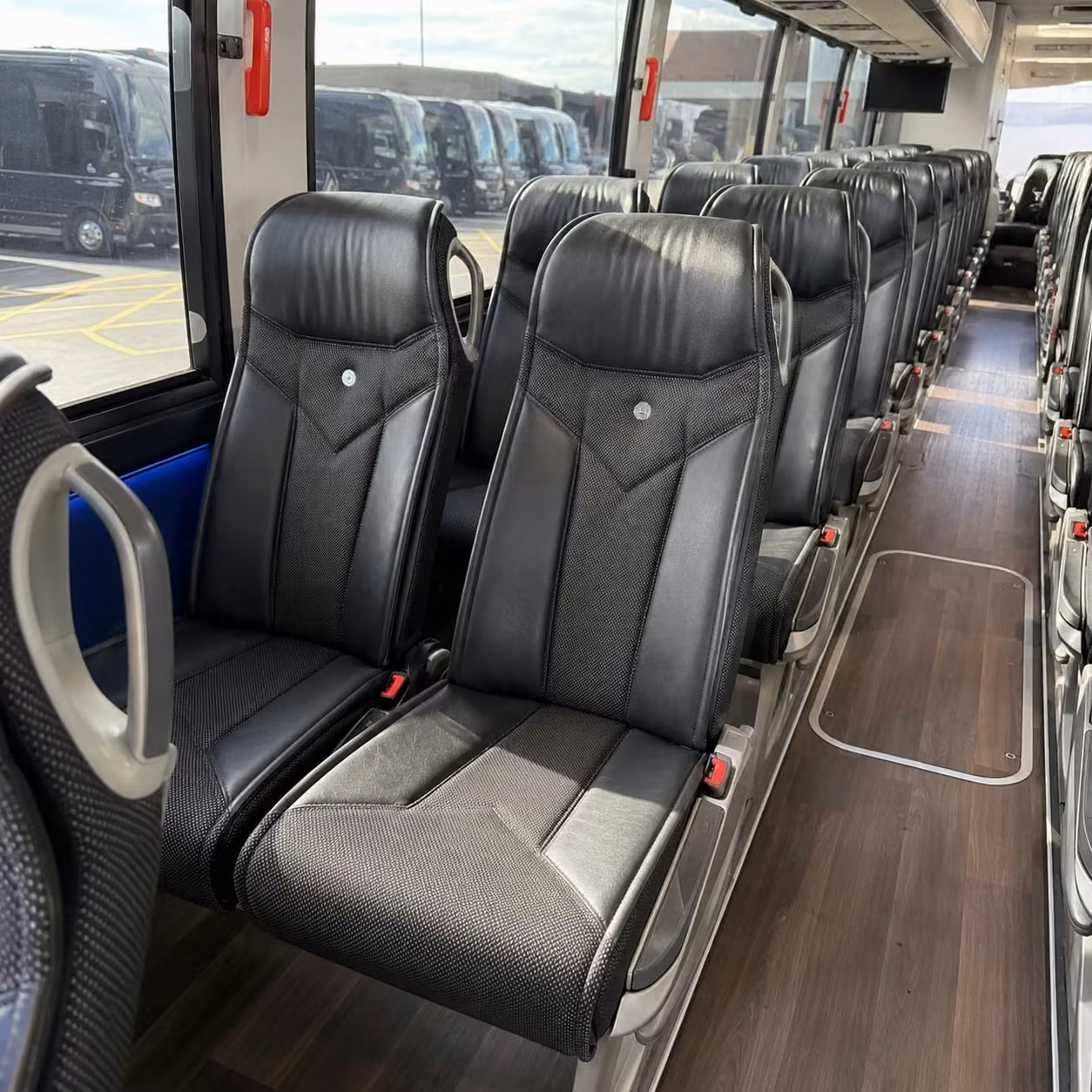 56 passenger charter bus interior