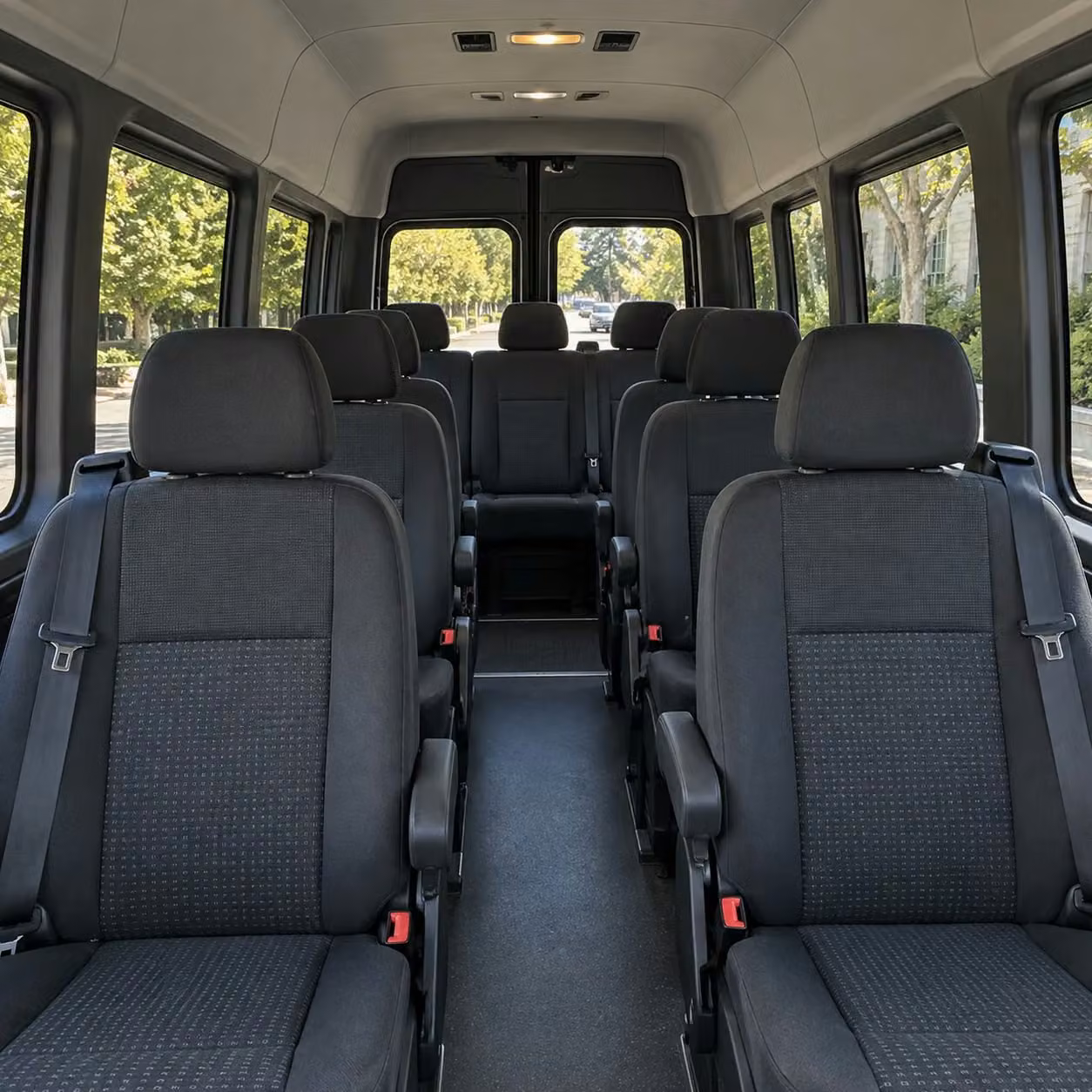 sprinter van with driver interior